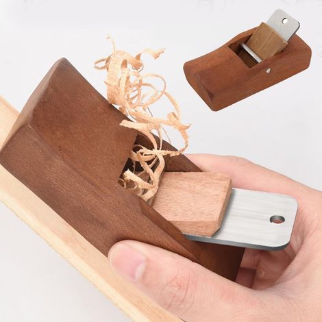 Mini-rabot à bois compact (DIY) — Outil de surfaçage pour travaux de précision et finition fine