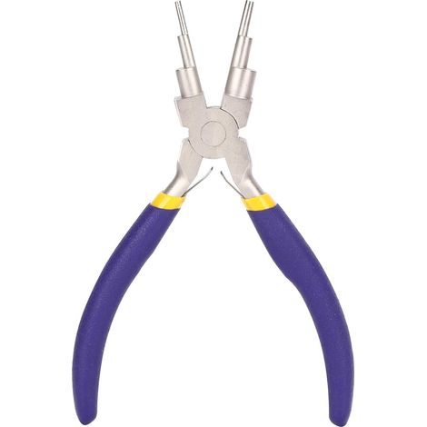 Pince, pince à bijoux à nez rond en acier au carbone outil à main multifonctionnel pour la fabrication de bijoux (1/4)