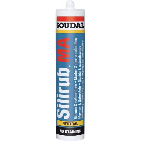 Silirub Ma Stucco, Giunzioni Neutro Soudal 310Ml Nero (A 15)