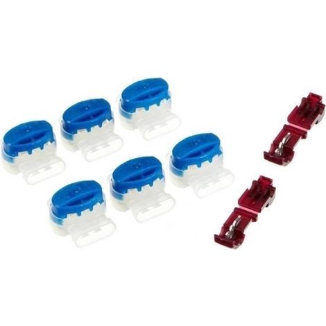 6 Kabel Verbinder + 2 Anschlussklemmen kompatibel für Bosch Indego ® 1000 1200 1300 connect - Original 3M