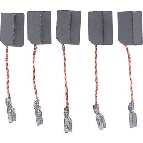 20 Balais de Charbon pour Outils Électriques - Compatibles Perceuse, Meuleuse, Sèche-Cheveux - Haute Durabilité Cuivre (1/5)