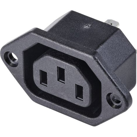 TRU COMPONENTS TC-10475844 Kaltgeräte-Steckverbinder C8 Buchse, Einbau vertikal Gesamtpolzahl: 3 10 (1/3)