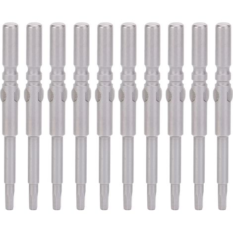 Lot de 10 embouts de tournevis électrique à douille hexagonale magnétique et trempée, accessoires de rechange (1/5)