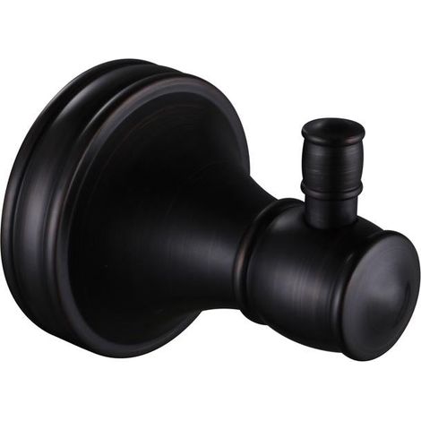 Porte peignoir 004 noir 100% en laiton collection Céphise