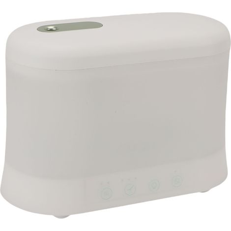 Humidificateur de bureau silencieux pour petit bureau ou chambre, avec lumière d'aromathérapie, réservoir d'eau de 1,8 L et minuterie intelligente (prise US). (1/5)