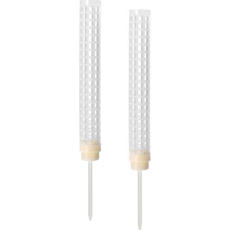 Support à mousse pour plantes grimpantes – Lot de 2 colonnes en fibre de coco brun, hauteur 25 cm, avec base stable (1/5)