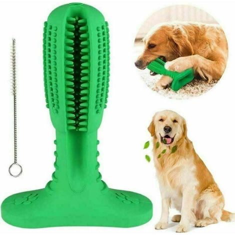 Brosse à dents pour chien jouet pour chien chien à mâcher dents de chiot nettoyage bâton à mâcher moyen en caoutchouc naturel jouet à mâcher-Fei Yu (1/4)