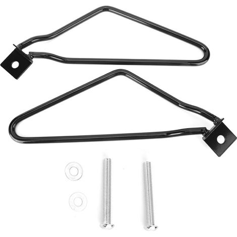 Supporto per borse laterali da moto di alta qualità, supporto universale affidabile per borse laterali per auto urbane giapponesi, nero, resistente -Crezuo