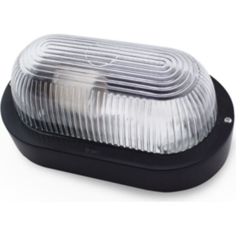 Applique murale ovale en thermoplastique noir O27 GSC 0700645