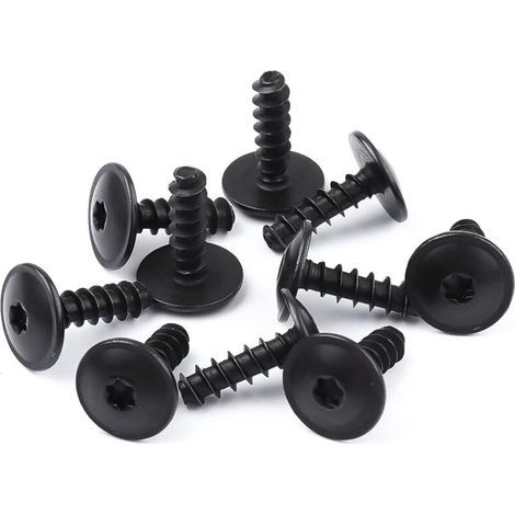 10 Pièces Clips de Fixation pour Voiture, Clips Garde Boue Voiture Clips de Fixation Metal Fixations de Bouclier de Pare-Chocs Clips de Fixation de Vis Compatible avec Volkswagen Audi (1/5)