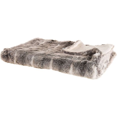 Kuscheldecke TADDART Stoff 150 x 200 cm Braun (1/5)