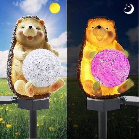 Lampe solaire de jardin, décoration extérieure, hérisson (1/5)