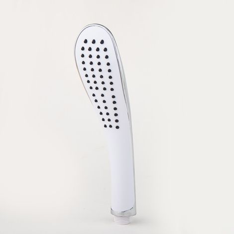 Pommeau de douche à pression, pommeau de douche blanc à picots souples, pommeau de douche à main pour la douche de salle de bain.