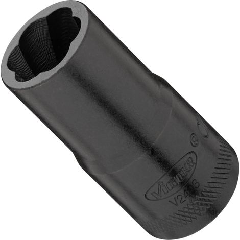 Douille extracteur à profil spiralé ∙ V2403 ∙ Carré creux 1/2 pouce (12,5 mm) ∙ Profil d'extracteur de vis extérieur ∙ Taille 16 mm (1/2)