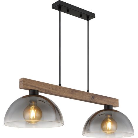 Globo ROMY Suspension de bar, noir mat, 2 x E27 (1/5)