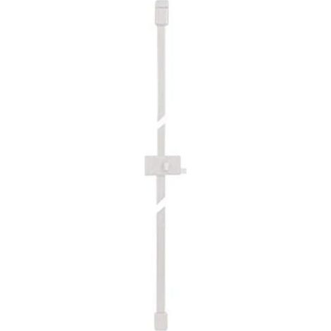 Serrure en applique multipoints horizontale à tirage série 8800, Tirant Gauche, 3 points de fermeture, 4 clés incluses, Blanc