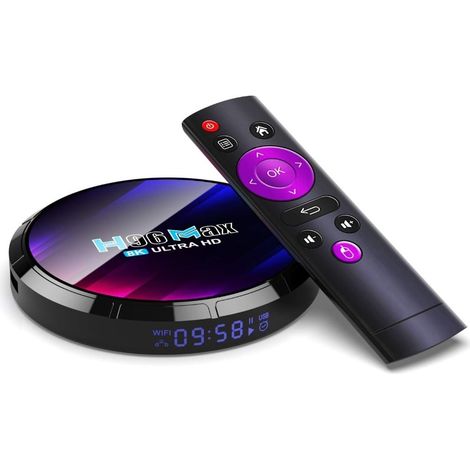 Décodeur H96 MAX RK3528 Android 13 Double Wi-Fi avec lecteur Bluetooth (1/5)