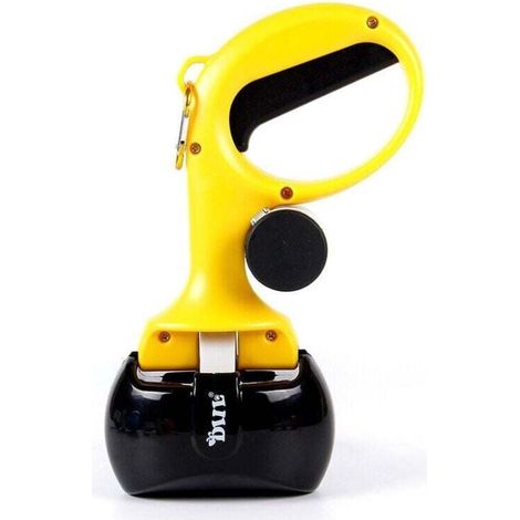 Paletta per la raccolta delle deiezioni canine, paletta portatile per cani di taglia grande e piccola, aspirapolvere per deiezioni canine con dispenser di sacchetti (1/4)