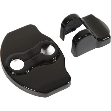 Cache-prise de porte de verrouillage noire, protection de garniture de remplacement pour Tesla Model 3 Model Y, couvercle de verrouillage de porte (1/5)