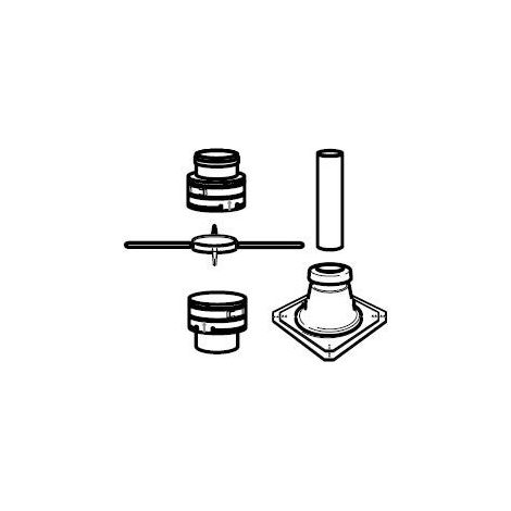 Vaillant Set 1 elementi base Caldaia a condensazione per tubo gas di scarico flessibile DN 80, PP, 303510