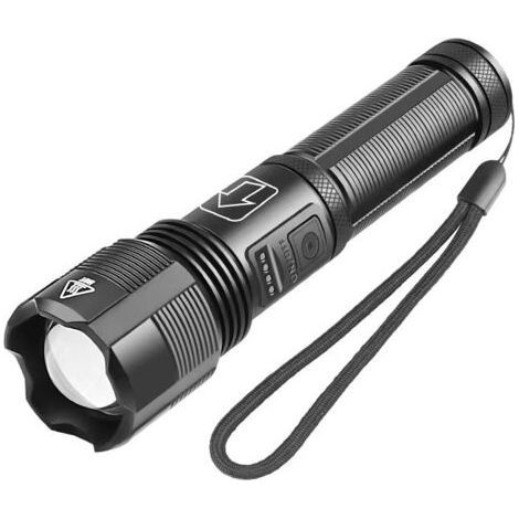 Super powerful rechargeable LED flashlight, 1000 lumens, 5 lighting modes (1/4)