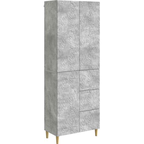 vidaXL 2 pcs Grigio Cemento