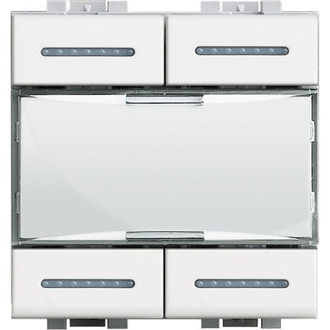 Commande 4 scénarios Livinglight MyHOME BUS blanc BTICINO N4680