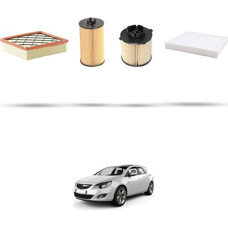 Kit tagliando 4 filtri compatibile con Opel Astra J ,GTC,SW 1.6 CDTI 81kw Dal 2014 (1/5)