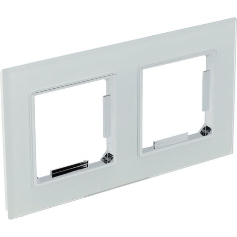 Marco 2 Modulos Cristal templado Blanco