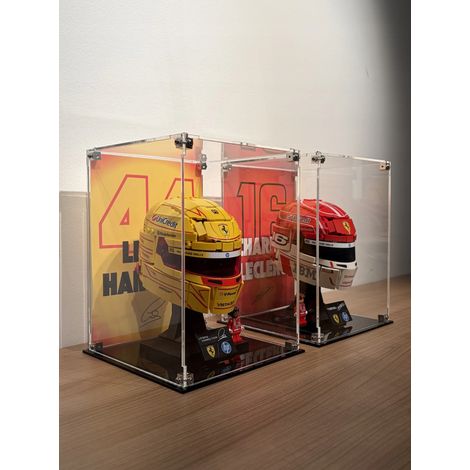 Lego Helm-Vitrinen für Charles Leclerc (43014) und Lewis Hamilton (43022) (1/3)