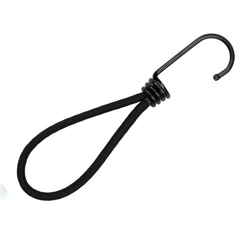 10 tendeurs en caoutchouc professionnels avec crochets (noir 150 mm) pour bâches, affiches, tendeurs de filet de bâche, élastiques, supports de bâche, caoutchouc de bâche, tendeurs en caoutchouc (1/5)