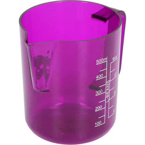 600 ml Milchaufschäumbecher aus Acryl, lila, für Zuhause oder das Café (1/5)