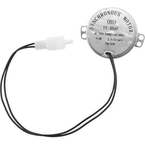 1 moteur synchrone pour incubateur d'œufs automatique, 2,5/3 tr/min, rotation dans le sens des aiguilles, 220 V