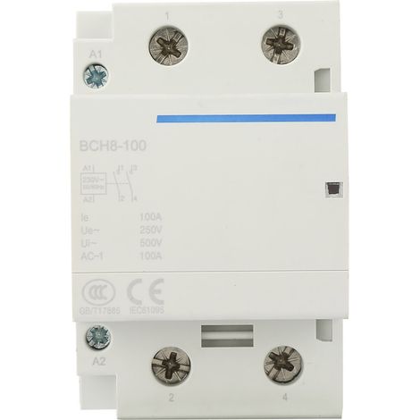 Contacteur AC domestique 24/230 V 50/60 Hz contacteur modulaire 2P/2NO 100A(230V) (1/5)