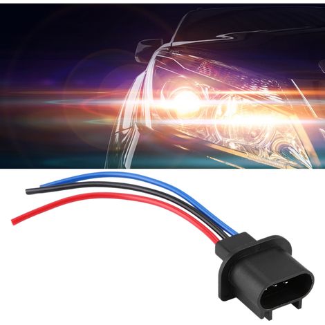 Adaptateur de câblage douille mâle pour phare H13/9008-Male, faisceau PVC cuivre, 1 pièce, remplacement OEM plug play (1/5)