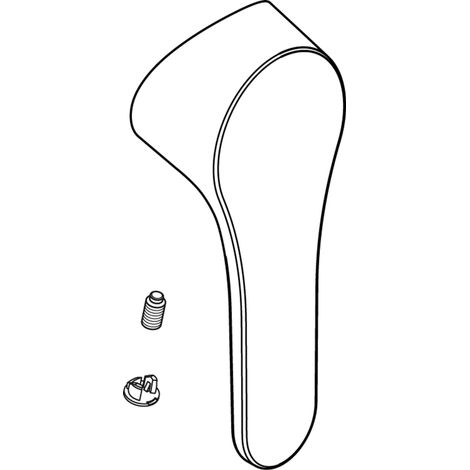 Ideal Standard Maniglia per miscelatore cucina Ceraform, Logo ISI, Cromo, B961425AA