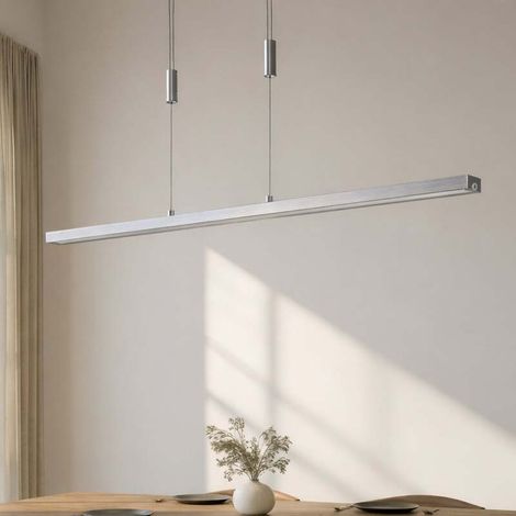 [GEBRAUCHT] B-Ware Lucande LED-Hängeleuchte Myron Touchdimmer CCT Aluminium höhenverstellbar (1/2)