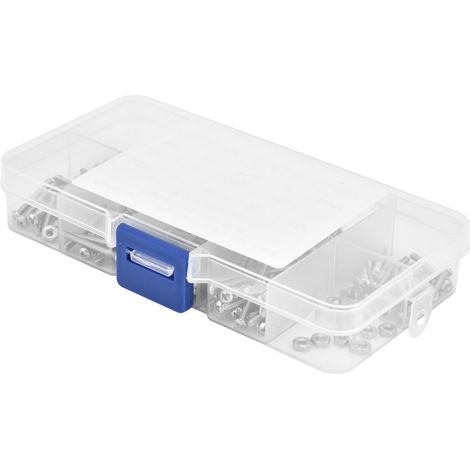 Vis à tête fraisée américaines 256UNC en acier inoxydable 304 avec écrous assortis - Lot de 180 pièces (1/5)