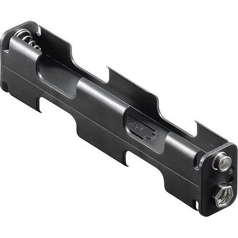 Portapilas para 4 pilas FR6, HR6, LR6  Negro