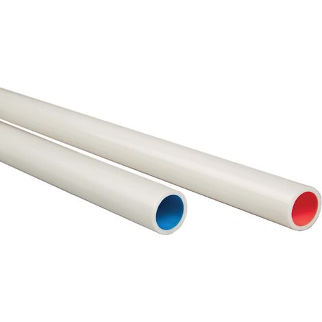 Tube PER nu blanc/bleu Ø12 - longueur 100m - Calinéo