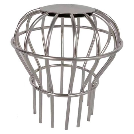 Protection gouttière contre rongeurs et débris – Grille inoxydable pour extérieur, crapaudine sphérique 103x115mm, installation facile (1/5)