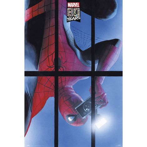 Marvel Comics Spider-Man Poster 80 Years Anniversary Poster zum 80. Jubiläum von Marvel Comics (1/4)
