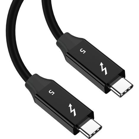 Câble USB C Thunderbolt 5 pour Apple 80-120 Gbps 8K à 60 Hz 240 W compatible avec Thunderbolt 4/3/USB4, Mac mini, MacBook Pro, [certifié Intel], 1,5 m (1/5)