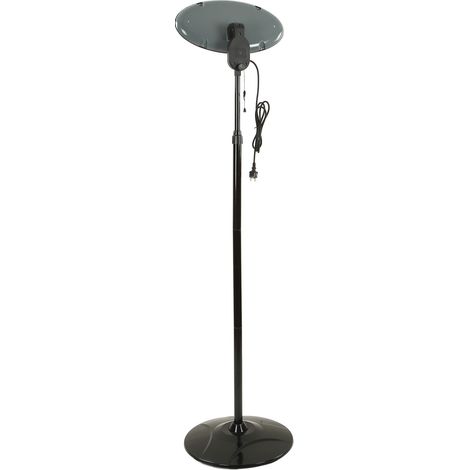 Chauffage de terrasse 650 W, 1300 W ou 2000 W, étanche IPX4, hauteur réglable, inclinable à 45°, silencieux, support chauffant extérieur, prise UE 220-240 V (1/5)