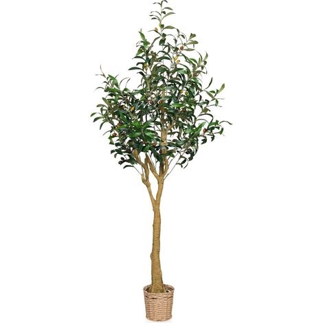 Kunstpflanze / Kunstbaum OLIVE II 150 cm grün hjh OFFICE (1/5)