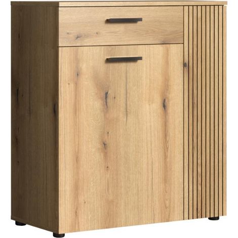 PureBliss Sideboard 2 Türen, 1 Schublade Eiche Dekor.