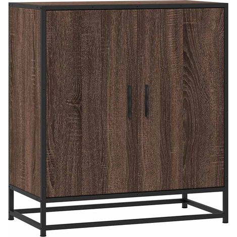 Maison Exclusive - Buffet chêne marron 68x35x76 cm bois d'ingénierie et métal