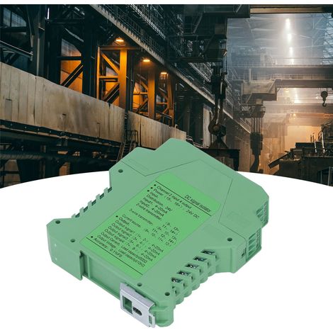 24V DC Signalisolator für Strom- und Spannungstransmitter, SPS-Erkennung, zwei Eingänge und vier Ausgänge, 0-10V. (1/5)
