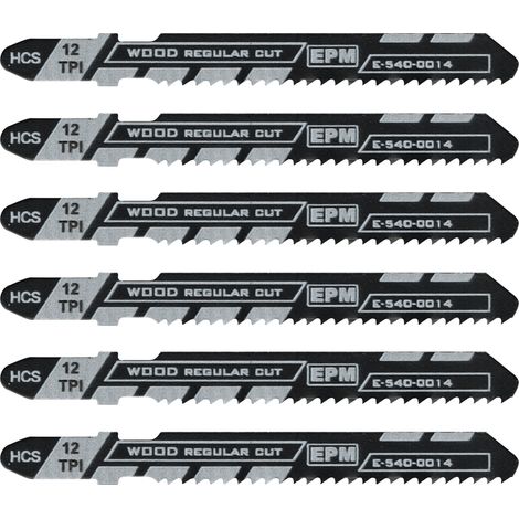 Lama per seghetto alternativo 51 mm 13 TPI per legno T119B, 5 pezzi - E-540-0014 (1/3)