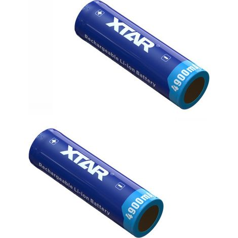 .2 Batterie Xtar 21700 3.6V Li-ion 4900mAh..